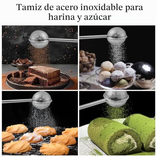 Miniatura 7 de Syixute 2 Piezas Colador De Té,Infusor De Té De Bolas De Acero Inoxidable,Bola Filtro Colador De Té,Colador De Té Mango Largo Para Té De Hojas Sueltas Y Especias