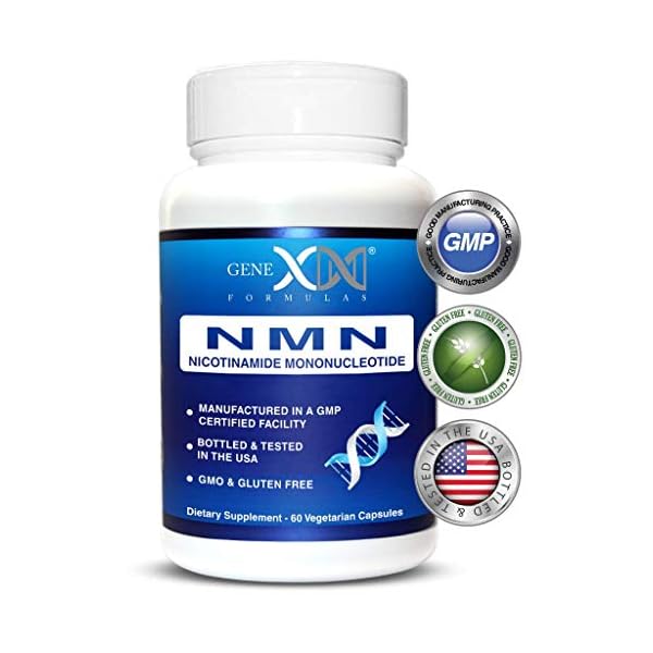 NMN-Stabilized-Form-250mg-Serving-Nicotinamide-Mononucleotide-Direct-NAD-Supplement-More-Stable-Than-Riboside-Works-Best-When-Paired-with-Resveratrol Genex Formulas Supplements 250mg - Stabilized Form (60 Capsules), 99% Pure Supplement Capsules for Increased NAD Levels…