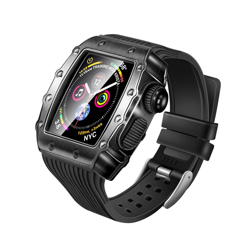 Kit de modification en métal de luxe pour Apple Watch 8, élégance et protection premium