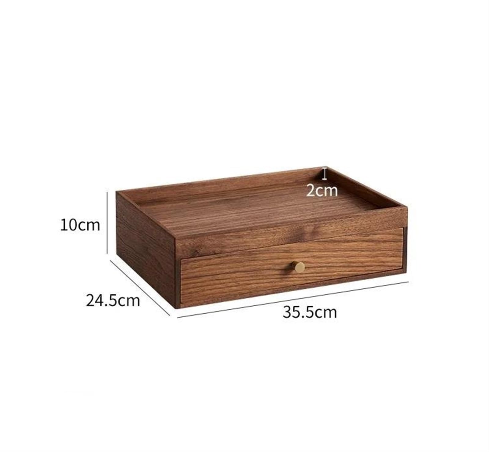 Collar Organizador Negocio de Madera sólida Caja de Almacenamiento de Almacenamiento de té Caja de Almacenamiento de Pastel de té con cajón