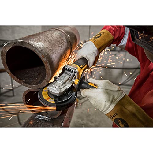 DEWALT - Meuleuse Tête Plate Brushless XR 18V 5Ah Li-Ion - DCG405FN-XJ - Meuleuse d'Angle sans Fil avec Poignée Latérale et Freinage Automatique - Lame Ø125mm - Vitesse à Vide 9000tr/min - 1000W – Image 7