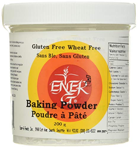 Aluminum-Free Baking Powder Substitute by Ener-G | Gluten Free, Vegan, Nut Free, Non-GMO, Kosher | 7.05 oz Package