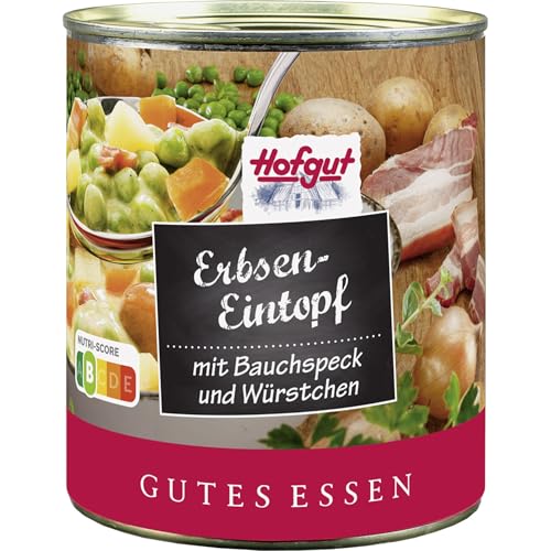 usy Bundle für Hofgut Erbseneintopf mit Bauchspeck & Würstchen 3er Pack (3x800g Dose) + usy Block – Bild 3