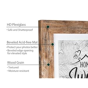 Califortree5x7pictureframecandisplayphoto4x6withmatwoodframewithshatterproofplexiglasshorizontalandverticaldisplayforwallandtabletoprusticbrown Urban Country Home Decor Califortree 5×7 picture frame can display photo 4×6 with mat wood frame with shatterproof plexiglass horizontal and vertical display for wall and tabletop rustic brown urban country home decor