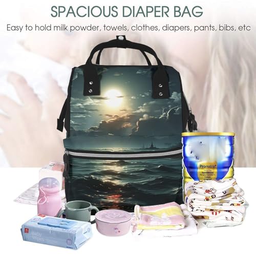 Sac à dos à langer imperméable grand format pour maman active - 5