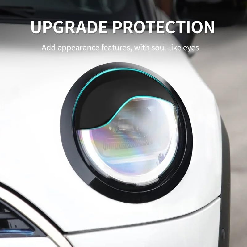 Cejas para Faros Delanteros compatibles con Mini Cooper F65 F66. Doble embellecedor Exterior para Faros Delanteros.