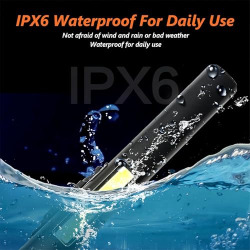 flintronic 2Pcs Taschenlampe, Mini LED Taschenlampe, Handheld Taschenlampe Klein, IPX4 Wasserdicht Stiftlampe, USB-aufladbare, Stift Lampe Perfekt für Inspektion, Arbeit, Reparatur, Notfälle