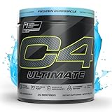 Cellucor C4 Ultimate Pre Workout Powder - Sugar Free Preworkout Energy Supplement for Men & Women - 300mg Caffeine + TeaCrine + Dynamine + Creatine - Frozen Bombsicle, 20 Servings
