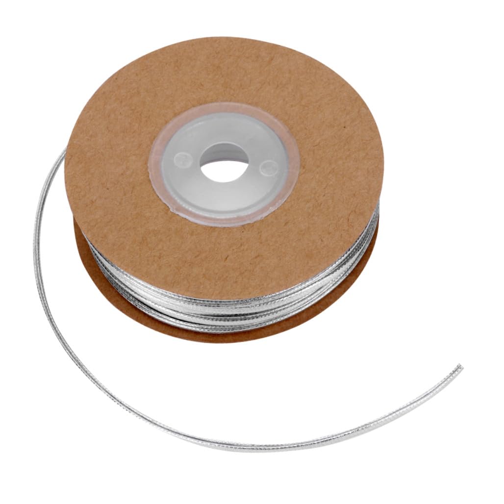 iplusmile 15m Cordino in Pelle Argento Per Creazione Gioielli Te Organizzato Per Collane Bracciali e Decorazioni Artigianali