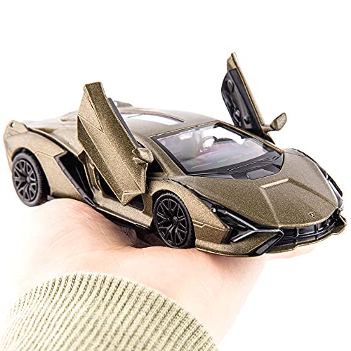 Modelo a escala 1:36 Lamborghini Sián FKP37 de metal miniatura 5