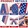 Dreamtop Patriotic Wreath Sash Set, 56 Inch Red White and Blue Sash for Wreath with 2 Flags, 4th of July Wreath Decor for Front Door Window Table Garden, Memorial Day Veterans Day Party - 4