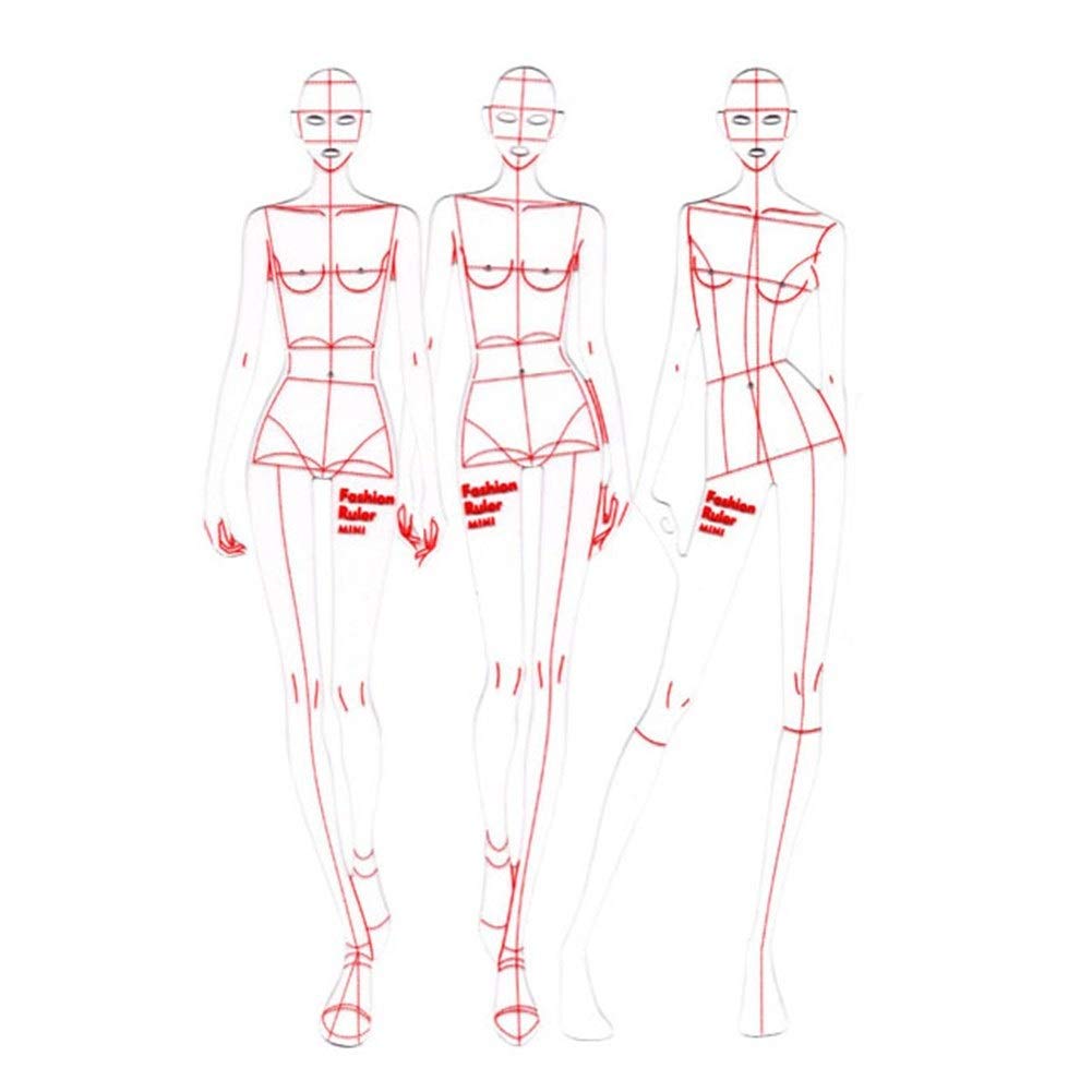 Curva Francesa Dinámica Humana Regla de Plantilla de Moda Regla de Plantilla de Curva Francesa Patrón Patrón de Reglas de Clasificación Herramienta de Costura Artesanal de Diseño de Estilo reglas de
