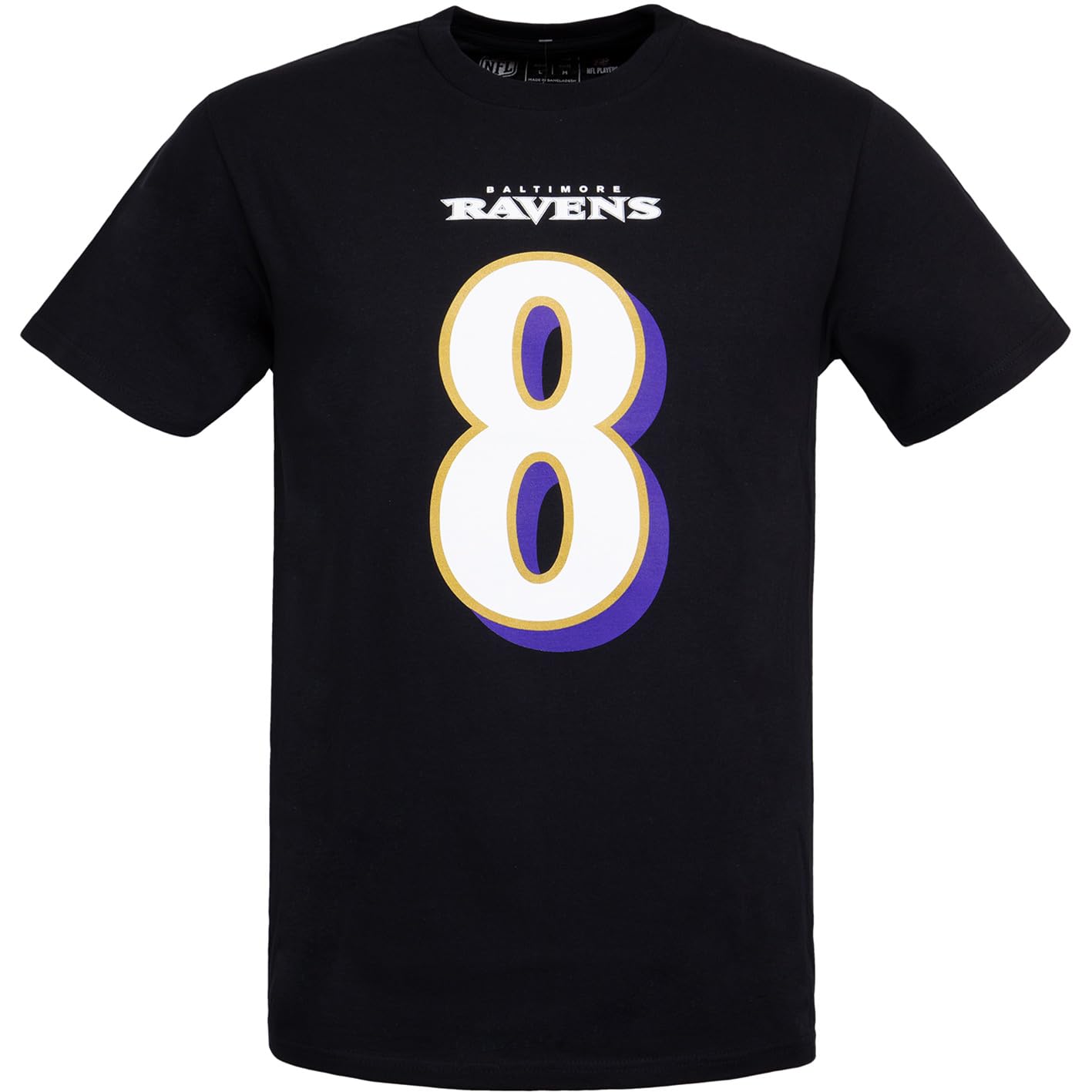 Fanatics NFL Team Baltimore Ravens Name & Number T-Shirt, Lamar Jackson, XXL