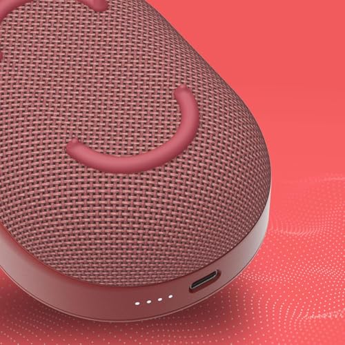 Image of Skullcandy Kilo XT Wireless Bluetooth Speaker - IPX7 Waterproof Mini Bluetooth Speaker with 24 Hour Battery, Downward Firing Passive Radiator, and True Wireless Pairing - Perfect for Outdoor (Red)