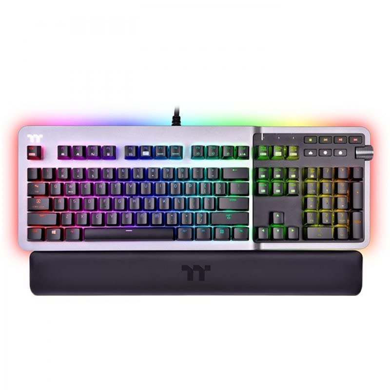 TECLADO MECANICO THERMALTAKE Argent K5 RGB REPOSAMUÃƒ'ECAS/Cherry Silver GKB-KB5-SSSRSP-01