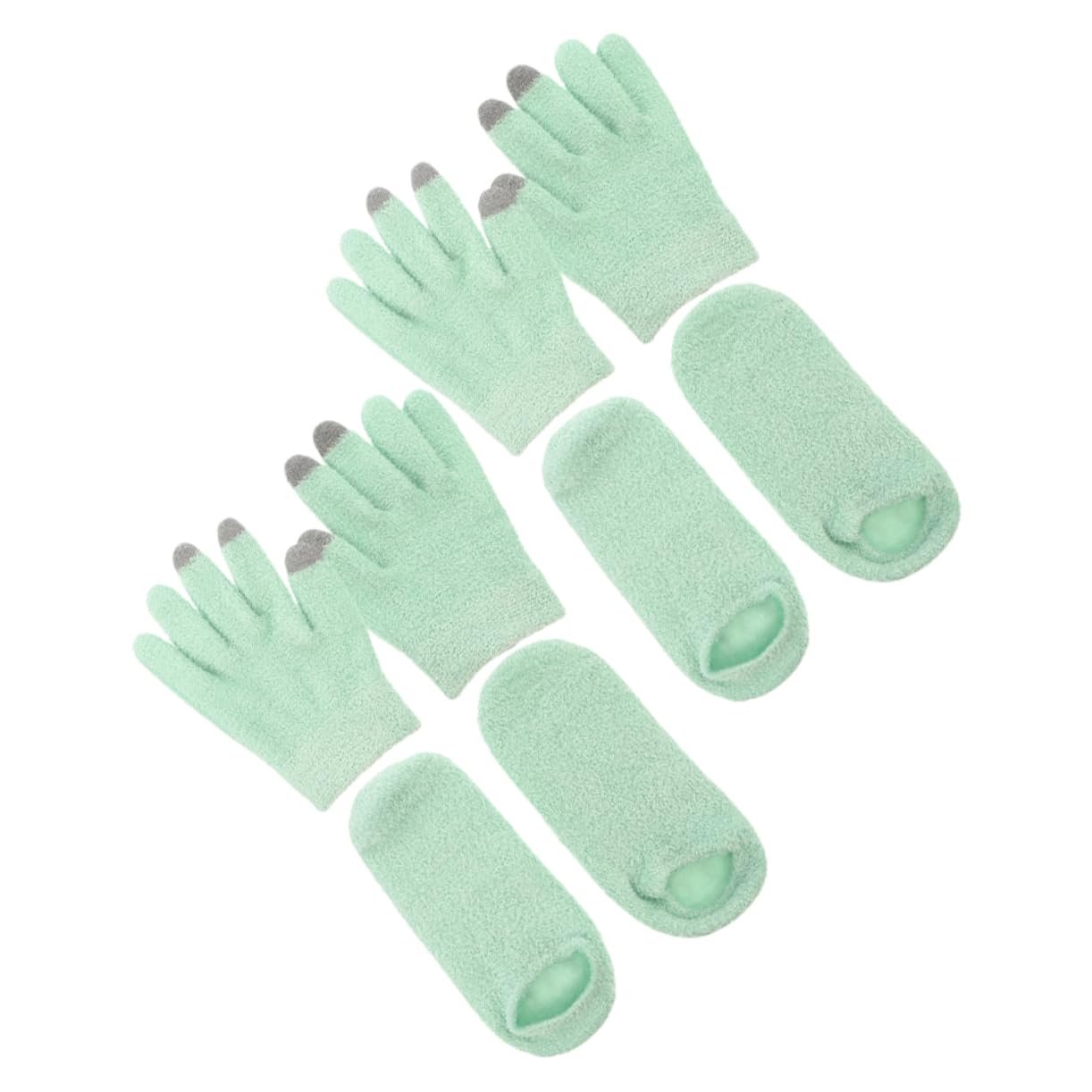 2paires Tactiles pour Femmes et Chaussettes Hydratantes Gel pour Mains et Sèches Usage Confortable Hiver
