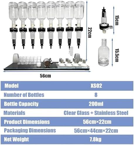 Professioneller manueller Parfümspender, Flüssigkeitsfüllmaschine Transferwerkzeuge, manuelles Spender-Set, einstellbare Pumpenköpfe und Prüfbecher für Geschäfte