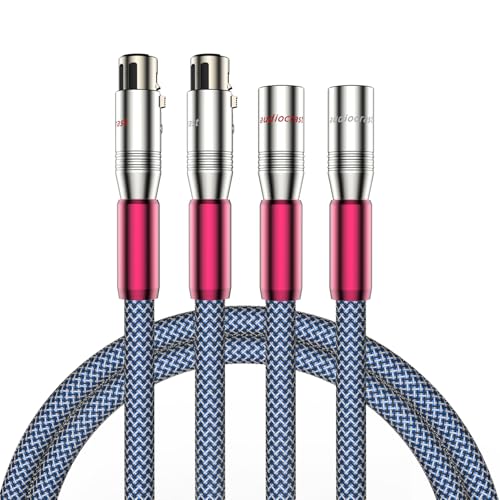 Cable de audio XLR chapado en plata HiFi para interconexión de equipos de sonido y vídeo