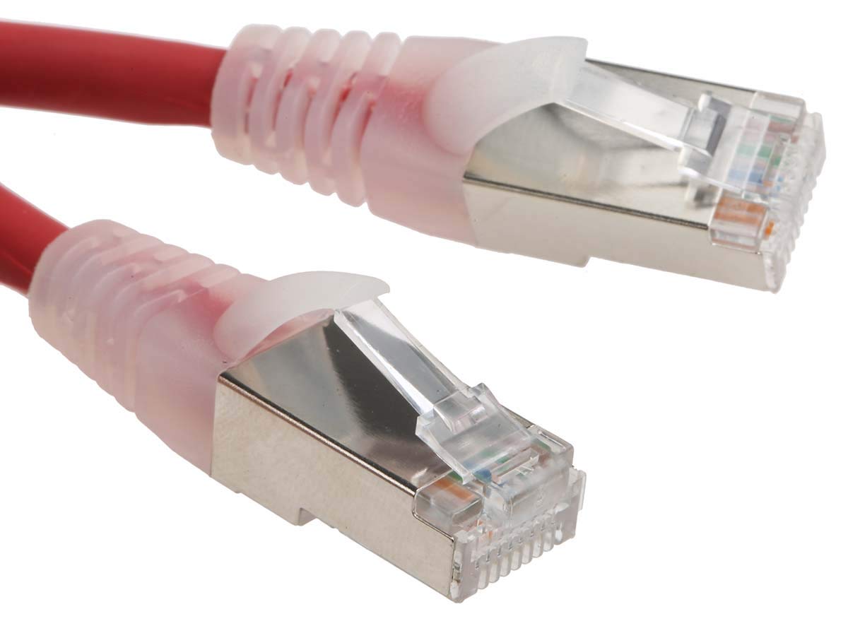 RS PRO Câble Ethernet Cat.6 Rouge 5 m Câble patch A RJ45 F/UTP mâle B RJ45 LSZH