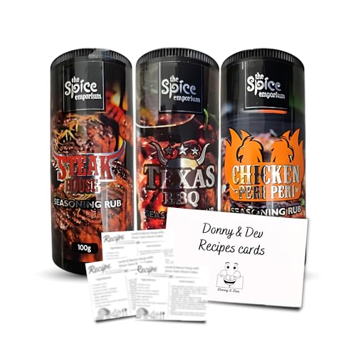 BBQ Seasoning Set Includes: 3x The Spice Emporium Meat Rub : Stea...