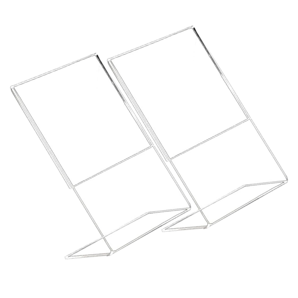 2pcs Display Stand Emblems Display Shelf Display Shelves Display Holder Table Menu Stand Brochure Display Stand Acrylic Desktop Support Meeting Display Stand Menu Holder CIYODO