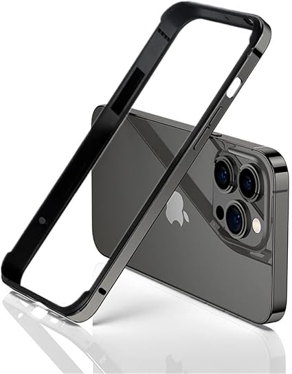 Amazon Co Jp Ymxpy Iphone14promax アルミバンパーケース メタル シリコンフレーム 二重構造 レンズ保護 軽量 ストラップ穴 耐衝撃 アイフォンバンパー Iphone14promax ブラック 家電 カメラ