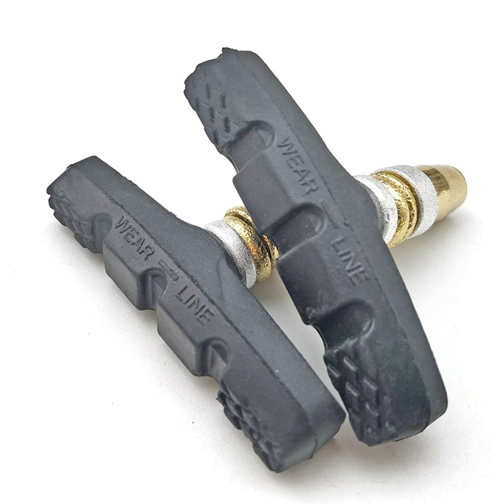 KOCOME 2 PCS Bike Brake Pads, Professional Mountain and Road Bicycle V Brake Pads, Bike Brake Kit