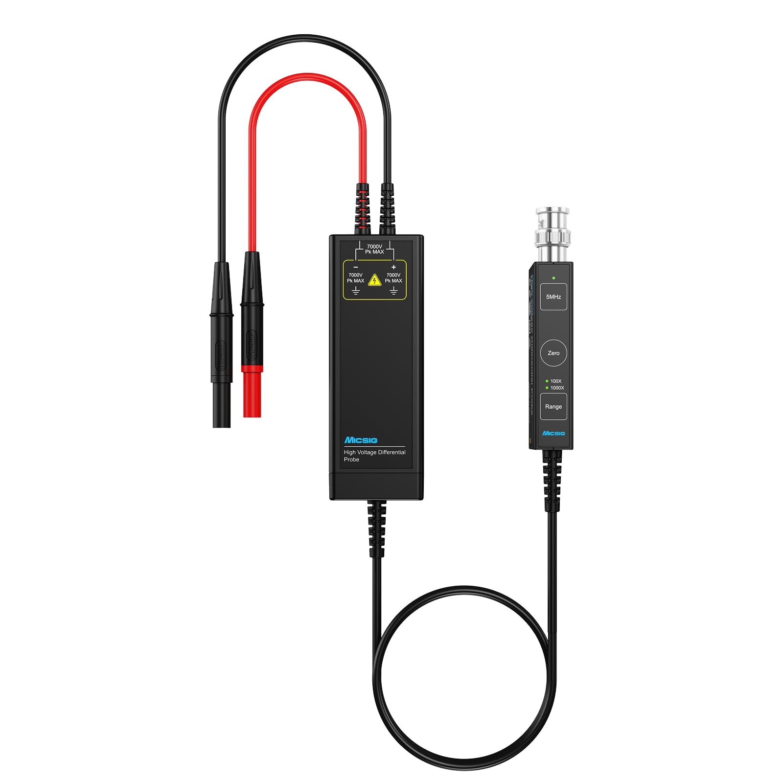 Micsig High Voltage Differential Probe DP Series oscilloscopes Probe 100Mhz/150Mhz/200Mhz oscilloscopes Probe DP1500/DP700/DP3000/DP7000/DP701/DP1501/DP3001/DP702/DP1502/DP3002(DP700 100Mhz)