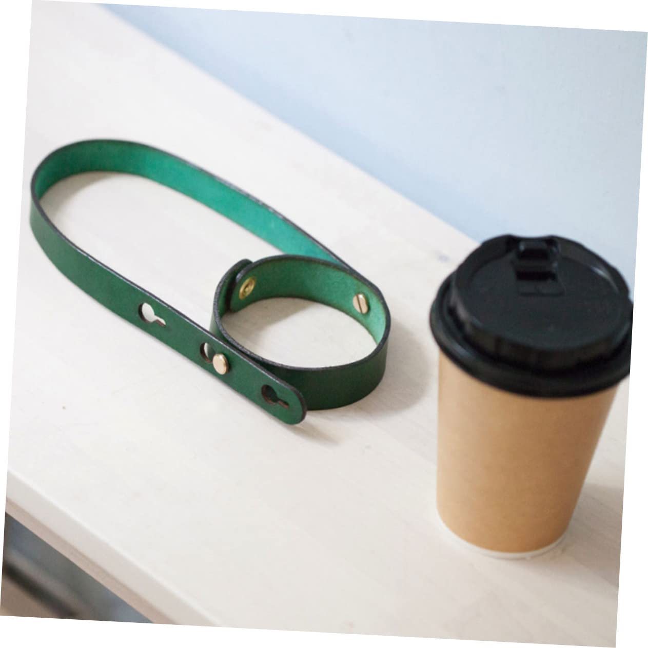 Anneome 3piezas Funda De Café De Pu Reutilizable Soporte Portátil Para Tazas Aislante y Ligero Para Llevar Bebidas Calientes Accesorio Práctico Para Hogar y Viajes
