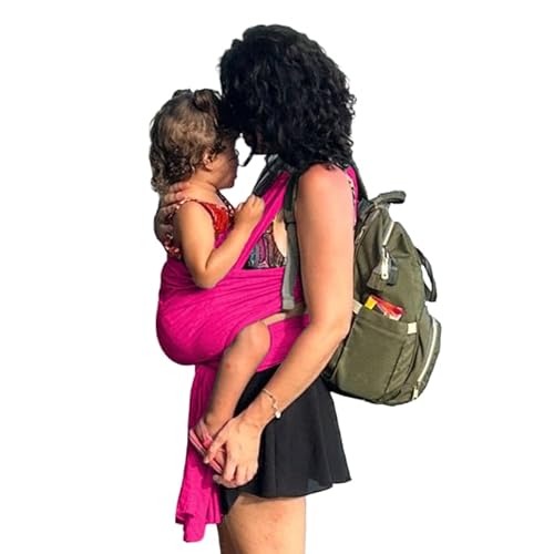 Wrap Sling 100% Algodão Carregador de Bebê Cor: Rosa Magenta