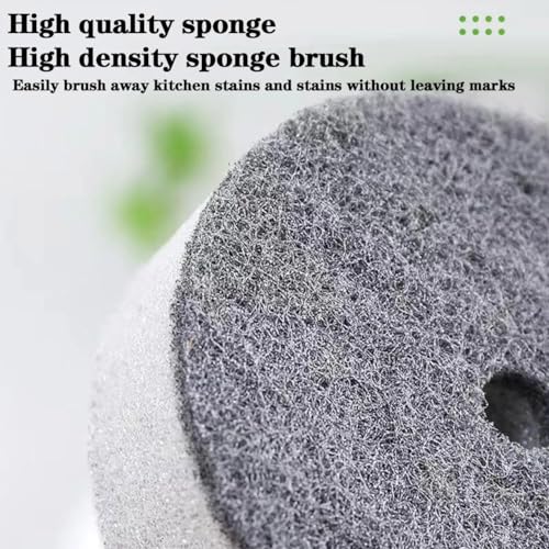Image of Gopendra Bowl Cleaning Sponge, Press Liquid Sponge Cleaning, Household Pot Washing Sponge, Ball Washing Tool Refillable Pans Kitchen Utensils Accessories (Sponge)