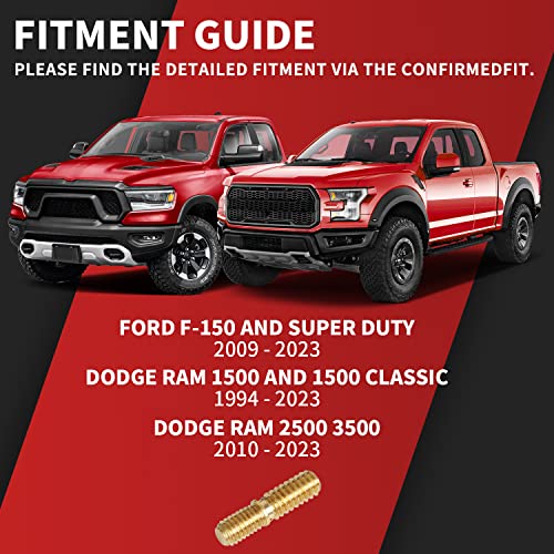 Procaps Truck 50 Cal Antenna Replacement For 2009 To 2023 Ford F-150 F-250 F-350 Super Duty And 1994 To 2023 Dodge Ram 1500 2500 3500 Radio Alloy Aluminum Antenna #TOP1