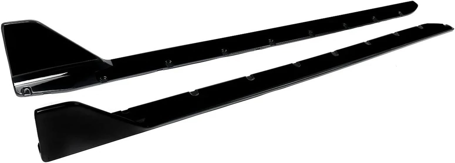 Side Skirts Extension BodyKits Lip Compatible with BMW G80 M3 G82 G83 M4 2021+ Carbon Style(Glossly Black)