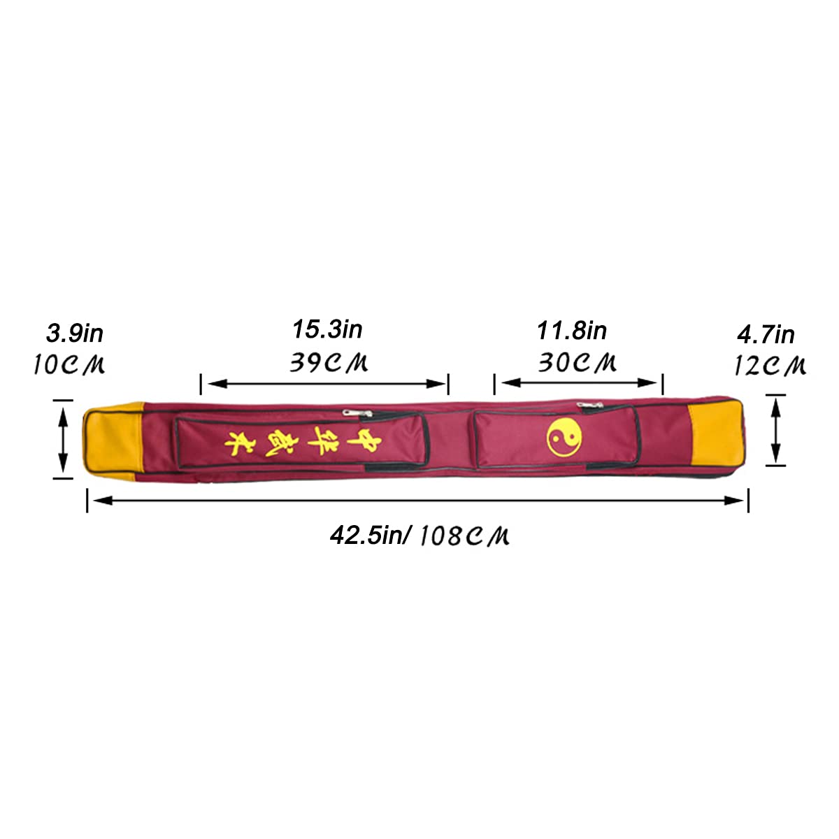 Set Decorativo Katana, Wakizashi E Tanto FDM - Colore Rosso, Per Collezione, Arredamento, Cosplay