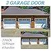 Magnetic Garage Door Hardware,Magnetic Garage Door Handles,Garage Door Decorative Magnetic for Iron Door,4 Magnetic Hinges + 2 Magnetic Handles for Garage Doors (Classics Style)