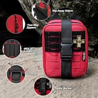 RHINO RESCUE IFAK Erste-Hilfe-Kit, Trauma Notfallversorgung, Rot PRO – Ansicht 2