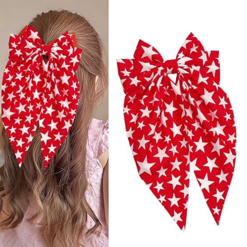 Pinzas para cabello con lazos patriotic 2 piezas miniatura 2
