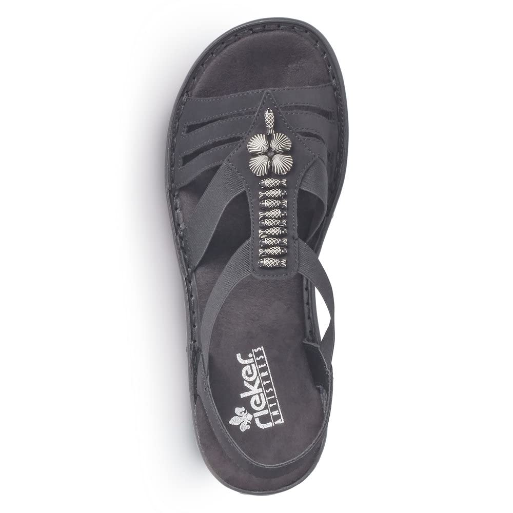 Rieker Damen Klassische Sandalen 60806, Frauen Sandalen