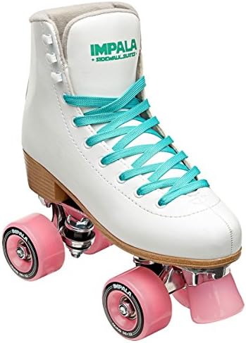 Impala Rollerskates Girl's Impala Quad Skate (Big Kid/Adult) White 9 (US Men's 7, Women's 9) M