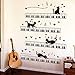 The Cat on the Piano Stickers muraux pour chambre d'enfant Motif papillons