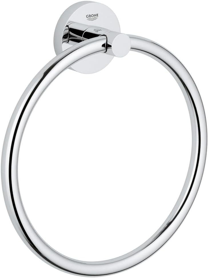 GROHE 40365001 Essentials Towel Ring Silver