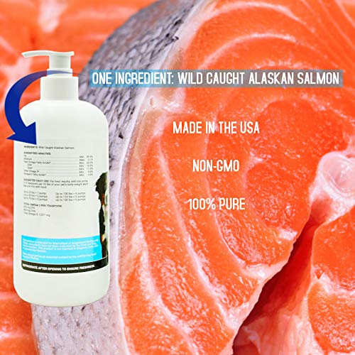 Max And Neo 100% Pure Wild Caught Alaskan Salmon Oil For Dogs And Cats - We Donate One For One To Dog Rescues For Every Bottle Sold (16Oz) #TOP5