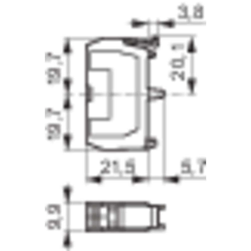 BACO 33E10Y7 Élément de contact 1 NO (T) à rappel 600 V 1 pc(s)