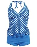Marina West Women's Halter Tankini & Shorts Swimsuit Set (2 Piece)