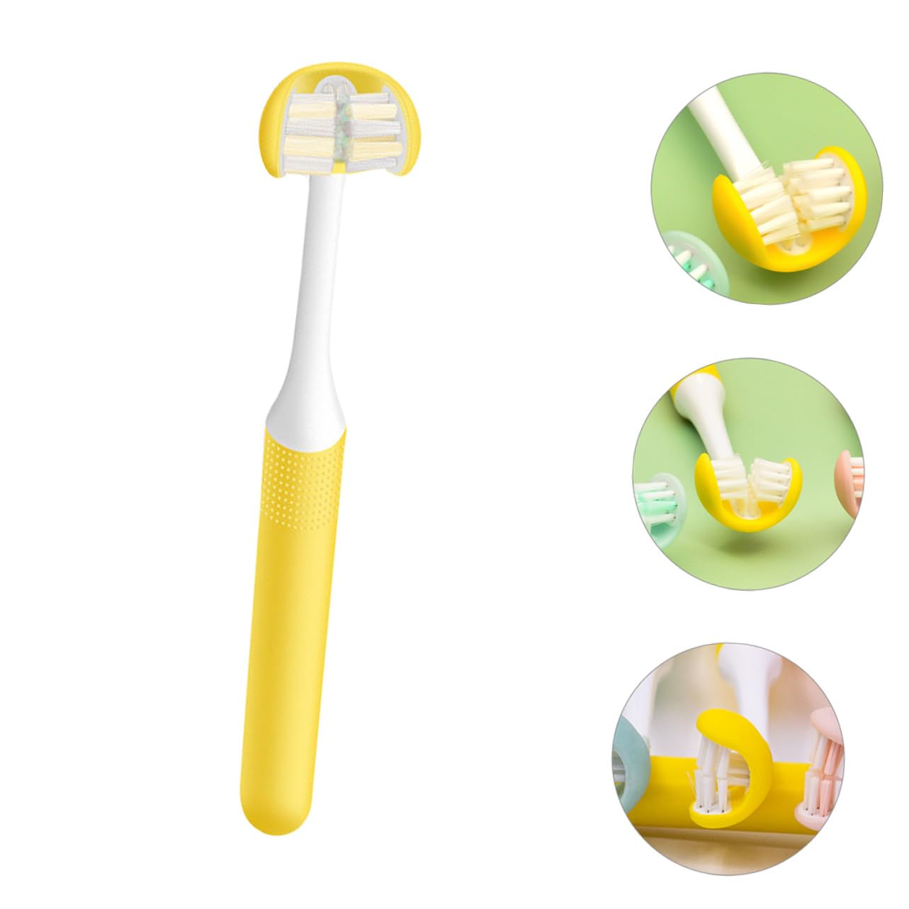 PLAFOPE Spazzolino Denti Lati Adulto con Setole Morbide per Pulizia Completa e per Orale e Rapida