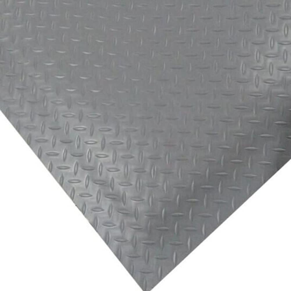 Alfombra Antifatiga Industrial 1 Unidad, Alfombra Antiestática, Esponja Elástica De 20 Mm De Grosor, Antiincrustante Y A Prueba De Aceite, Negra con Borde Amarillo Personalizable (Color : Grey, Tama
