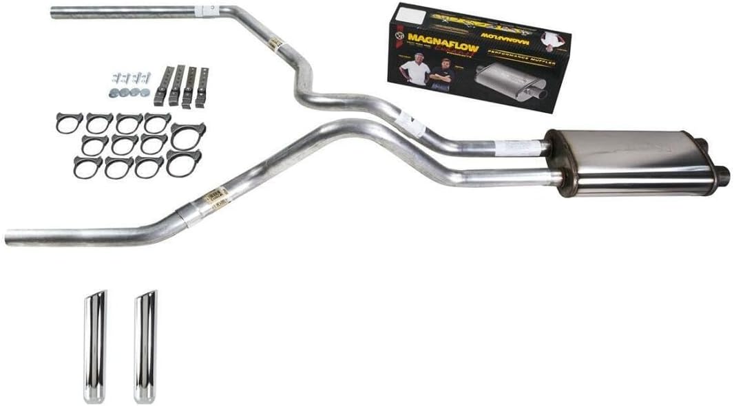 Truck Exhaust Kits - DIY dual exhaust system 2.5 MA pipe Magnaflow RW Tip