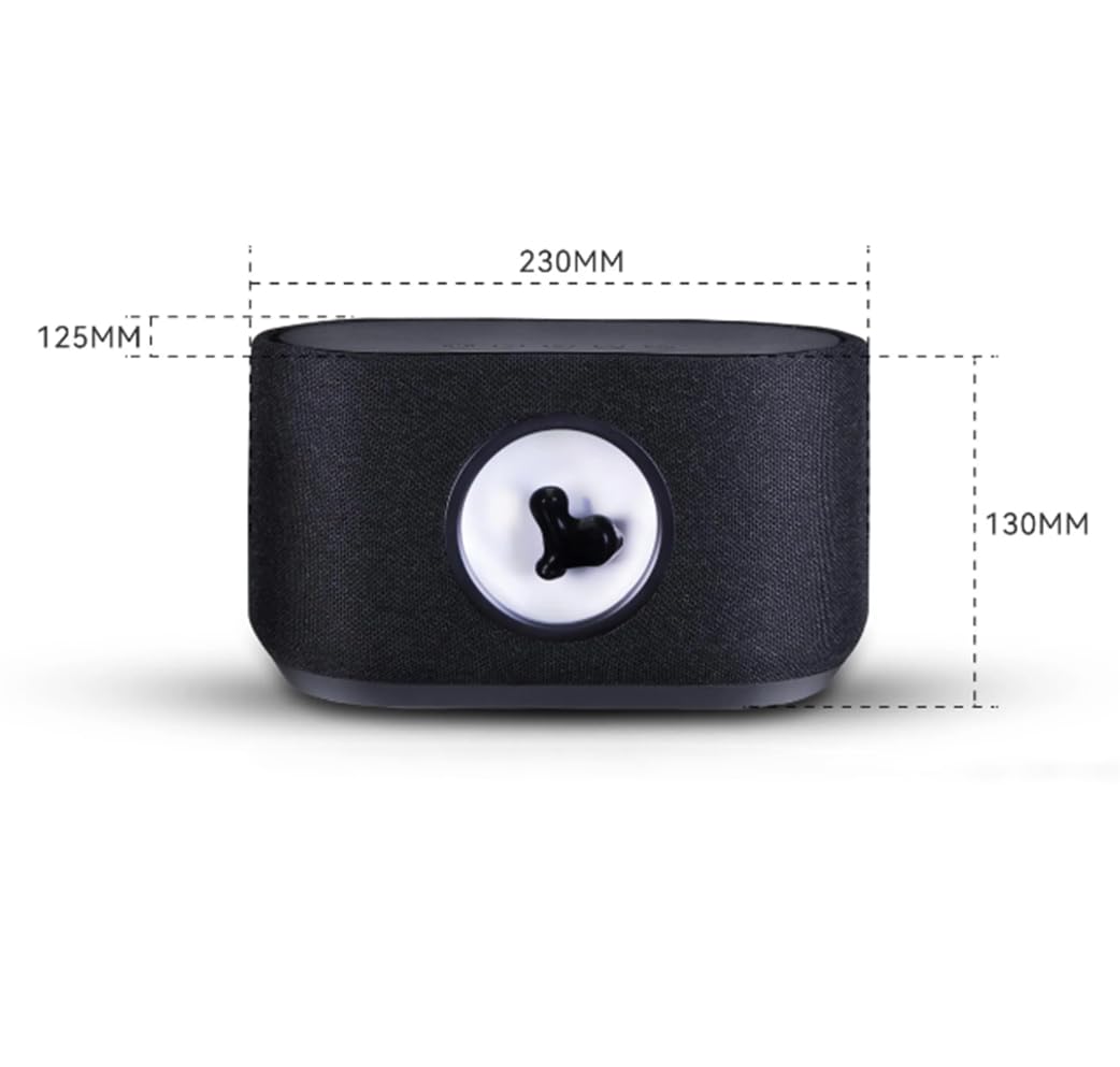 Altavoces de Fluido magnético, Altavoces funcionales visuales Inteligentes, Altavoces Bluetooth multifuncionales para el hogar, adecuados para el hogar y la Oficina (Silver)
