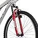 Huffy Stone Mountain Mens 26 Inch Mountain Bike, Cloudy Grey Gloss Frame, 21-Speed Shimano Twist Shifting, Dual Suspension, Comfort Saddle | 20