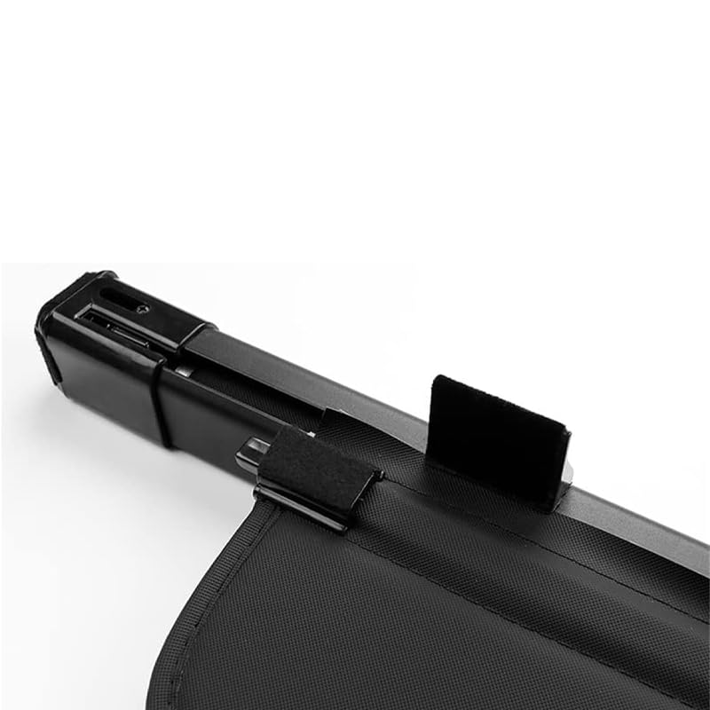 Cubierta de Carga for Maletero para Peugeot Rifter 2018 2019 2020 2021 2022 2023 2024, Maletero Trasero retráctil Estante De Equipaje Trasero Protector Lienzo Negro